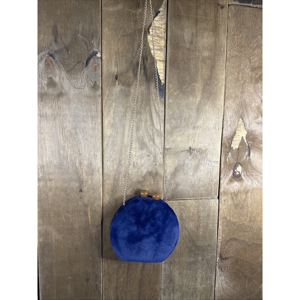 Fawziya Clutch Fur Purse, Blue